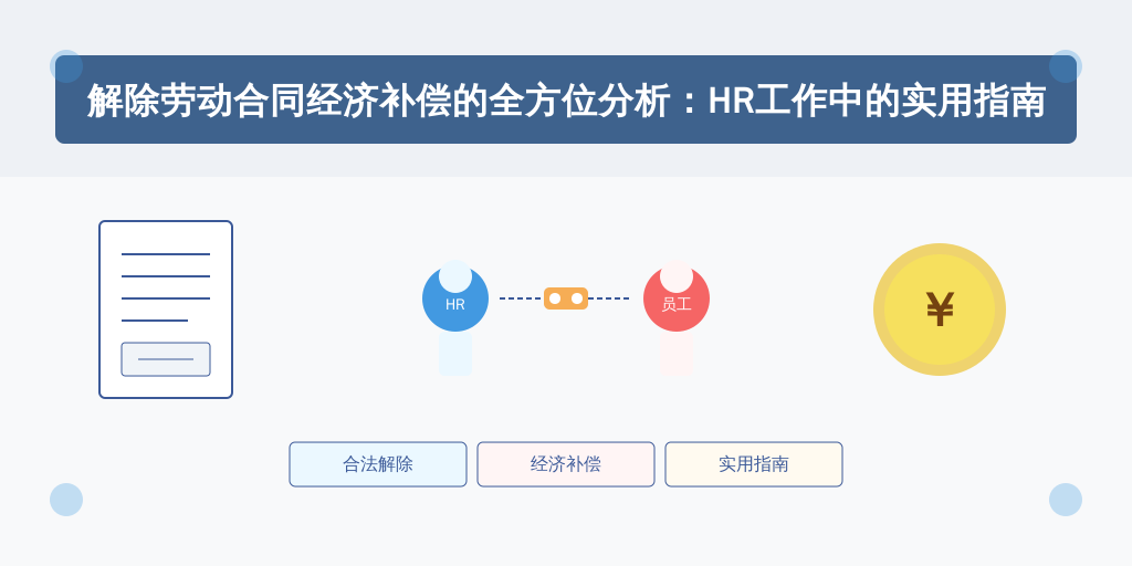 解除劳动合同经济补偿的全方位分析：HR工作中的实用指南