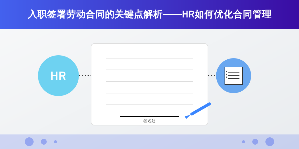 入职签署劳动合同的关键点解析——HR如何优化合同管理