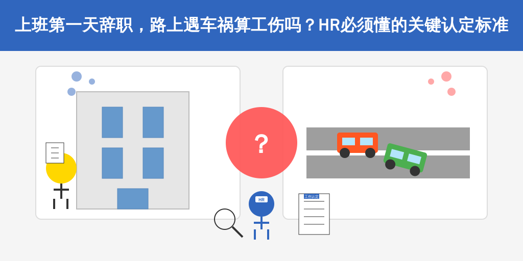 上班第一天辞职,路上遇车祸算工伤吗?HR必须懂的关键认定标准