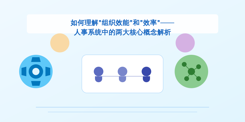如何理解“组织效能”和“效率”——人事系统中的两大核心概念解析
