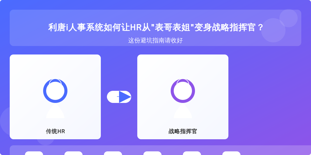 利唐i人事系统如何让HR从