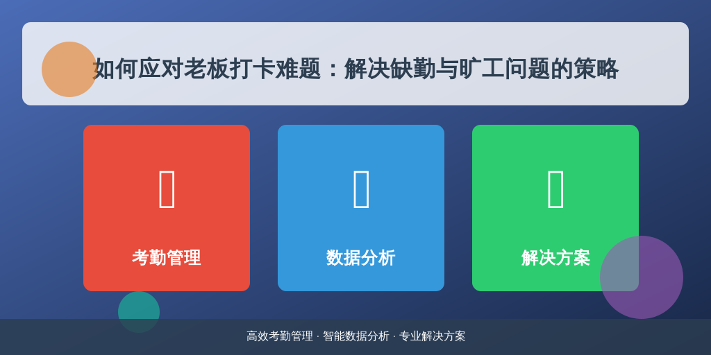 如何应对老板打卡难题：解决缺勤与旷工问题的策略