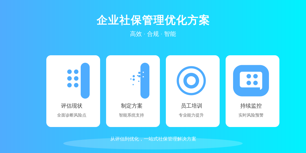 ['评估现状', '制定方案', '员工培训', '持续监控']