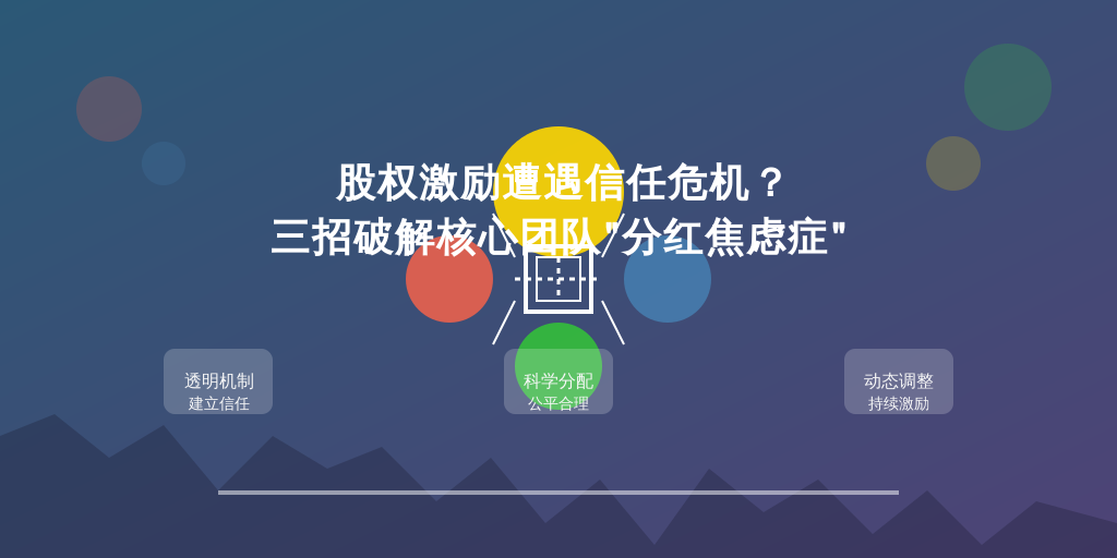 股权激励遭遇信任危机？三招破解核心团队
