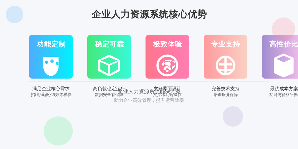 ['功能需求', '系统稳定性', '用户体验', '技术支持', '成本效益']