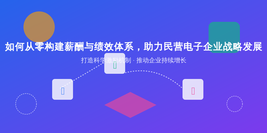 如何从零构建薪酬与绩效体系，助力民营电子企业战略发展