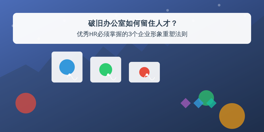 破旧办公室如何留住人才？优秀HR必须掌握的3个企业形象重塑法则