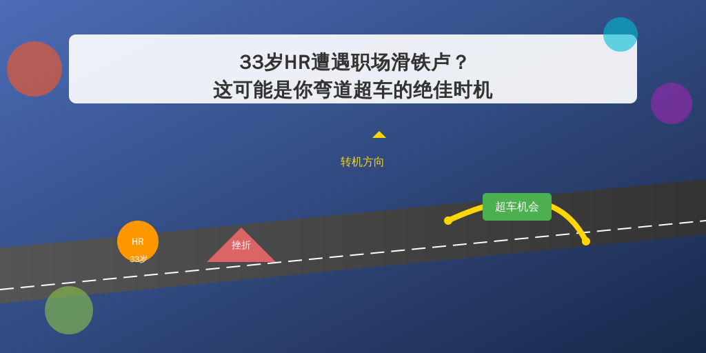 33岁HR遭遇职场滑铁卢？这可能是你弯道超车的绝佳时机