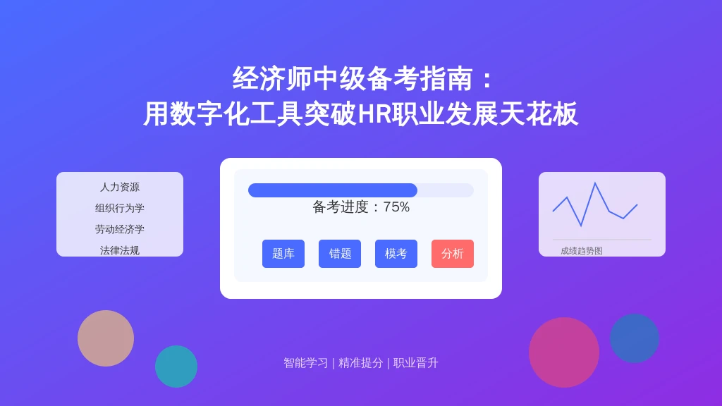 经济师中级备考指南：用数字化工具突破HR职业发展天花板