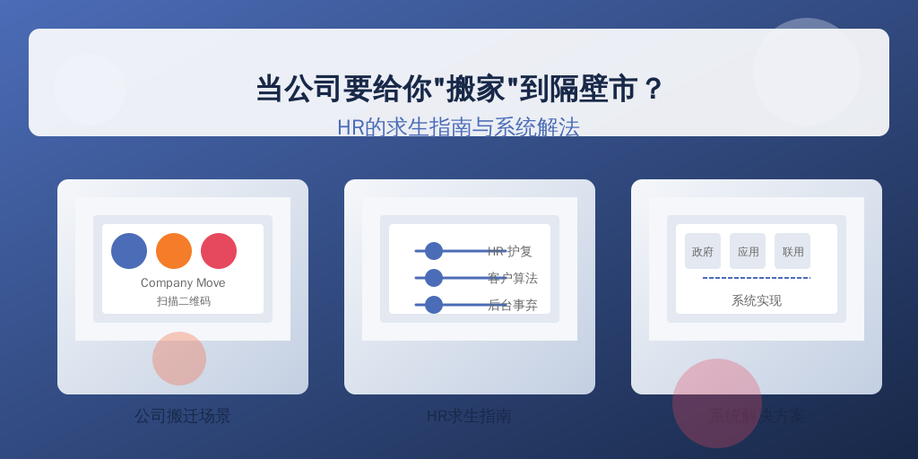 当公司要给你