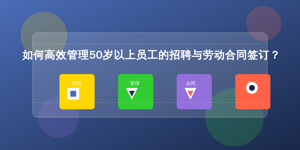 如何高效管理50岁以上员工的招聘与劳动合同签订？