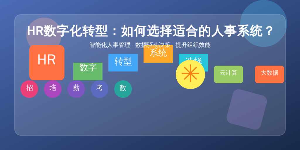 HR数字化转型：如何选择适合的人事系统？