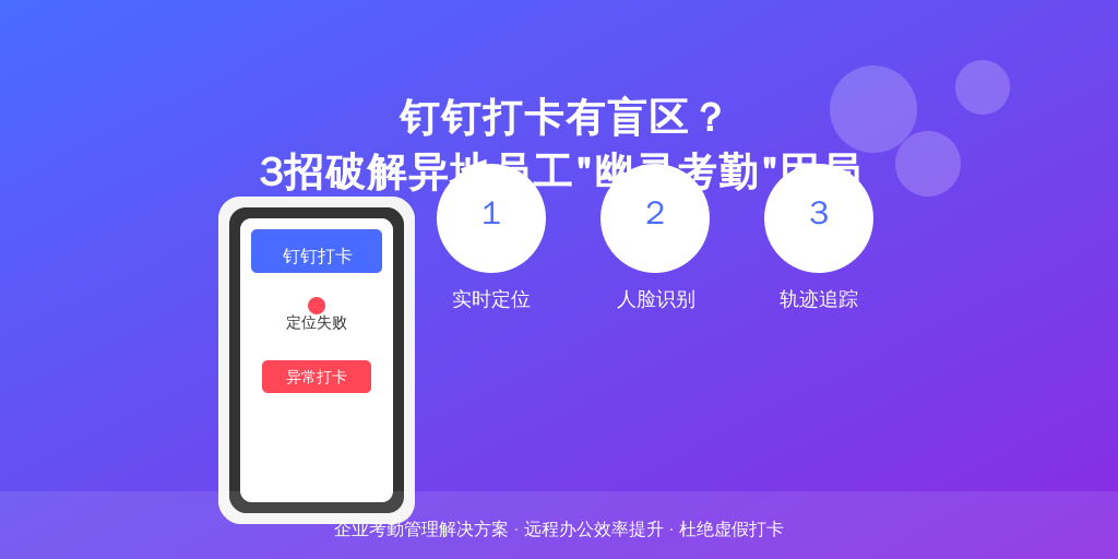 钉钉打卡有盲区?3招破解异地员工
