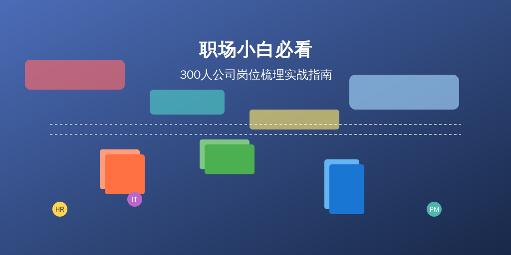 职场小白必看｜300人公司岗位梳理实战指南