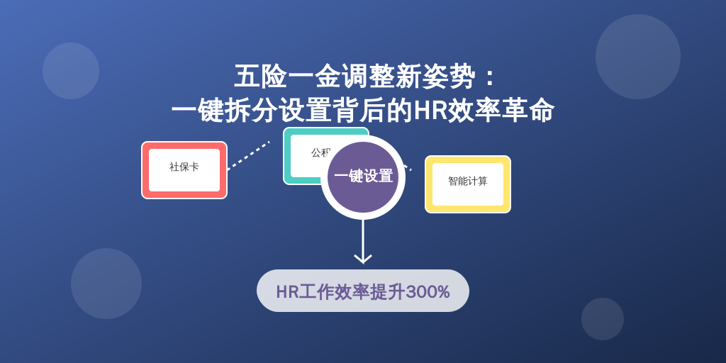 五险一金调整新姿势：一键拆分设置背后的HR效率革命
