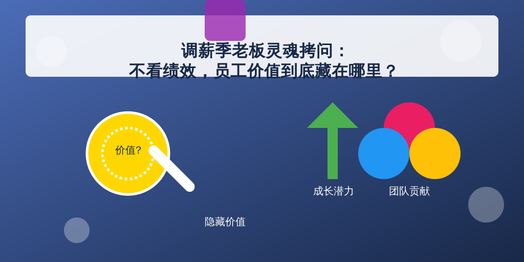 调薪季老板灵魂拷问：不看绩效，员工价值到底藏在哪里？