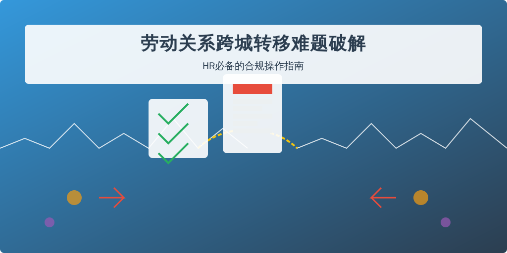 劳动关系跨城转移难题破解：HR必备的合规操作指南