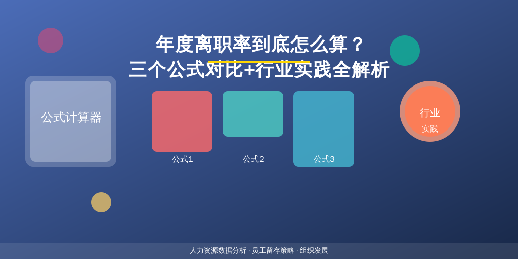 年度离职率到底怎么算？三个公式对比+行业实践全解析