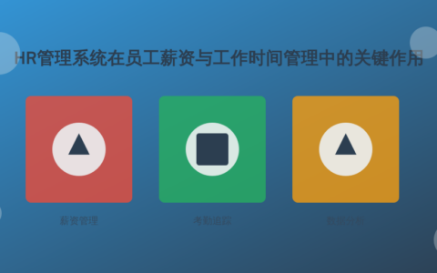 HR管理系统在员工薪资与工作时间管理中的关键作用