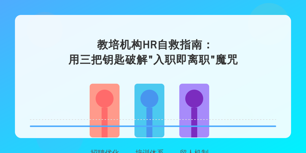 教培机构HR自救指南:用三把钥匙破解