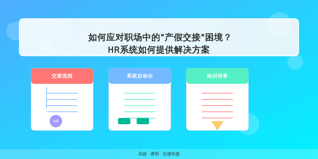 如何应对职场中的“产假交接”困境？HR系统如何提供解决方案