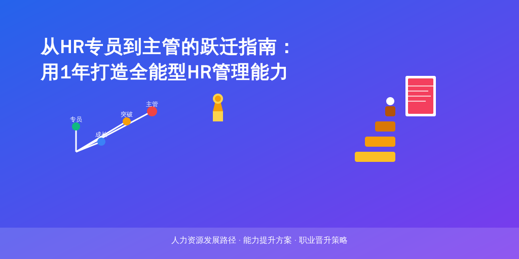 从HR专员到主管的跃迁指南：用1年打造全能型HR管理能力