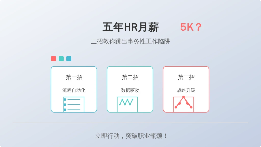 五年HR月薪5K？三招教你跳出事务性工作陷阱