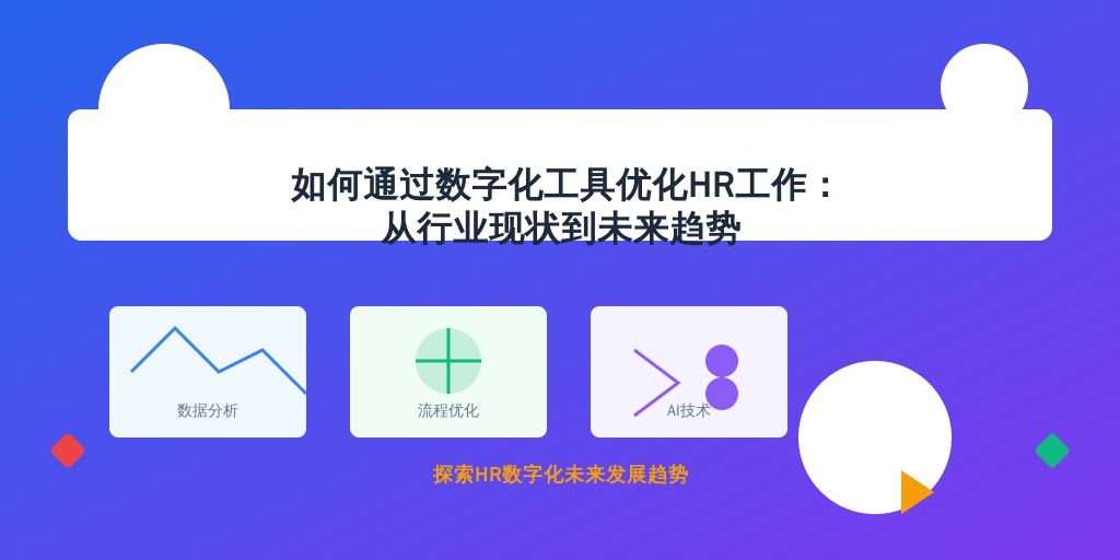 如何通过数字化工具优化HR工作：从行业现状到未来趋势