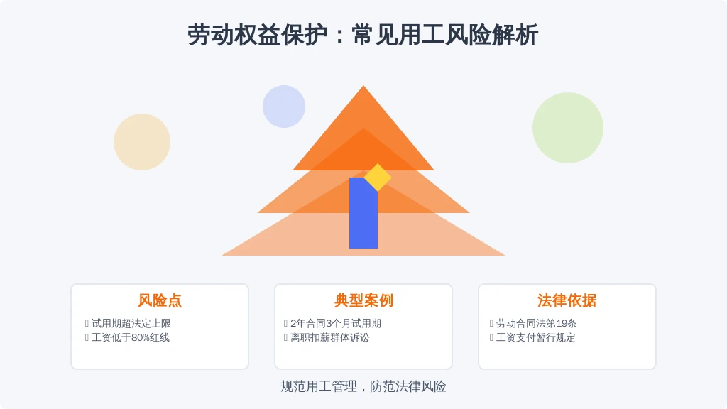 2023年劳动仲裁案件量同比增长23%，其中试用期纠纷占比高达37%。某餐饮连锁企业因违法约定试用期，单案赔偿金就达82万元。在全民普法时代，传统的人事管理模式正面临三大挑战：