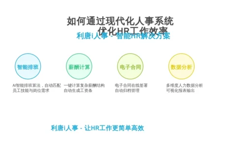 如何通过现代化人事系统优化HR工作效率