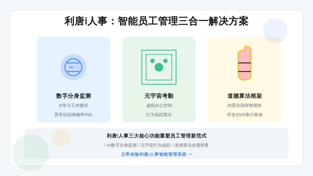 ['数字分身监测', '元宇宙考勤', '道德算法框架']