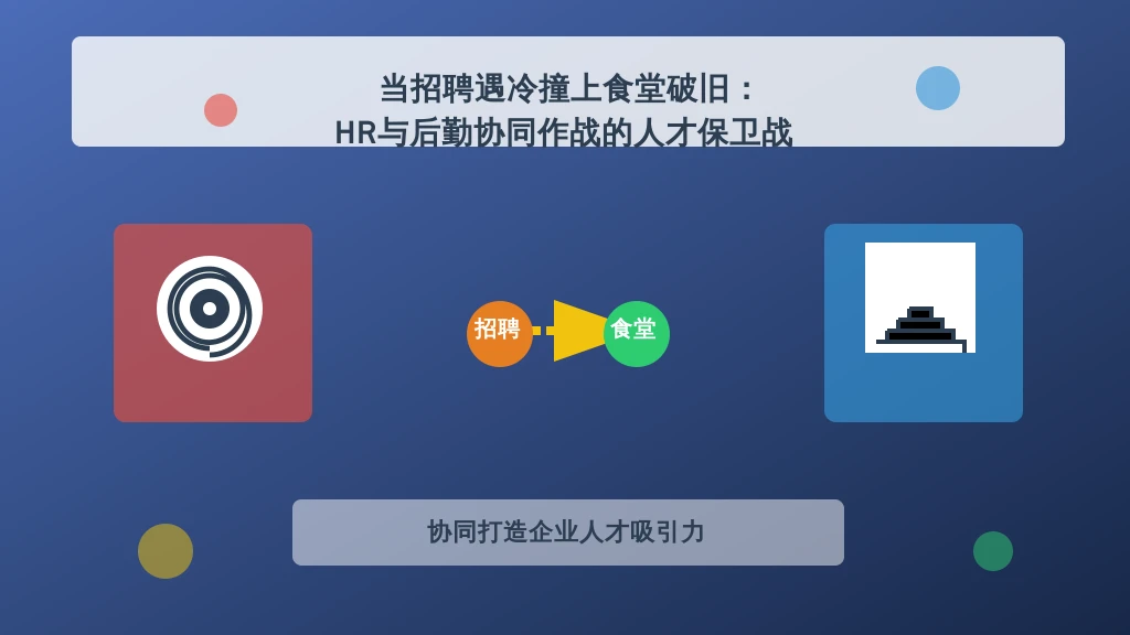 当招聘遇冷撞上食堂破旧：HR与后勤协同作战的人才保卫战