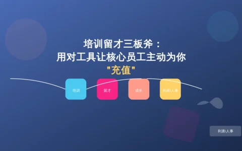 培训留才三板斧：用对工具让核心员工主动为你”充值”