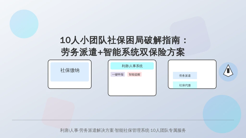 10人小团队社保困局破解指南：劳务派遣+智能系统双保险方案