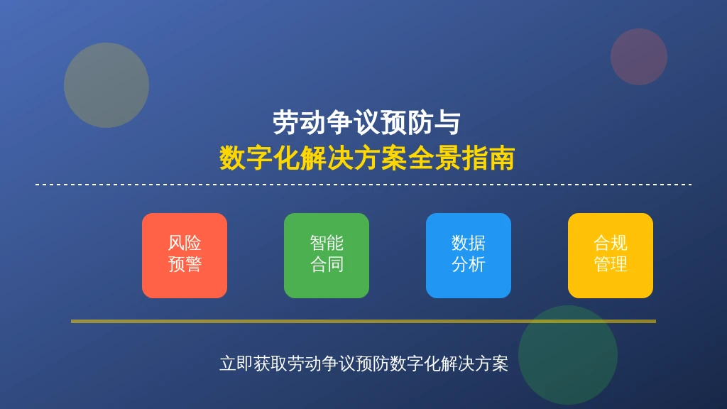 劳动争议预防与数字化解决方案全景指南