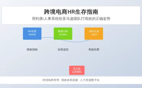 跨境电商HR生存指南：用利唐i人事系统给亚马逊团队打绩效的正确姿势