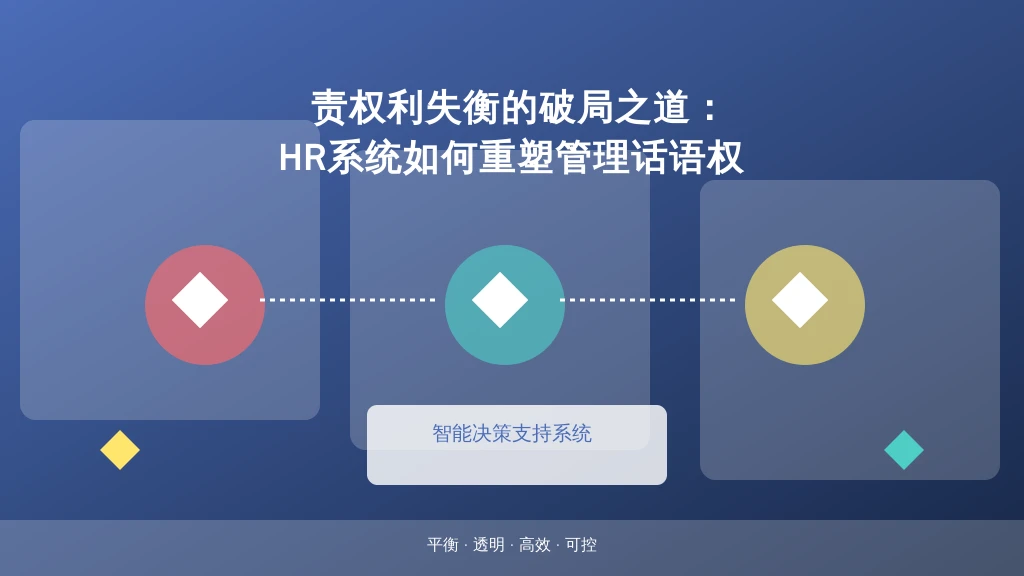 责权利失衡的破局之道：HR系统如何重塑管理话语权