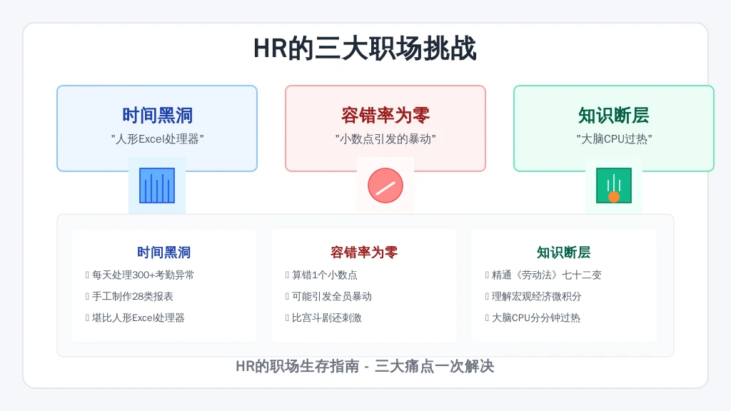 行业痛点暴击三连：