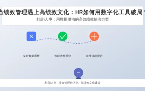 当绩效管理遇上高绩效文化：HR如何用数字化工具破局？
