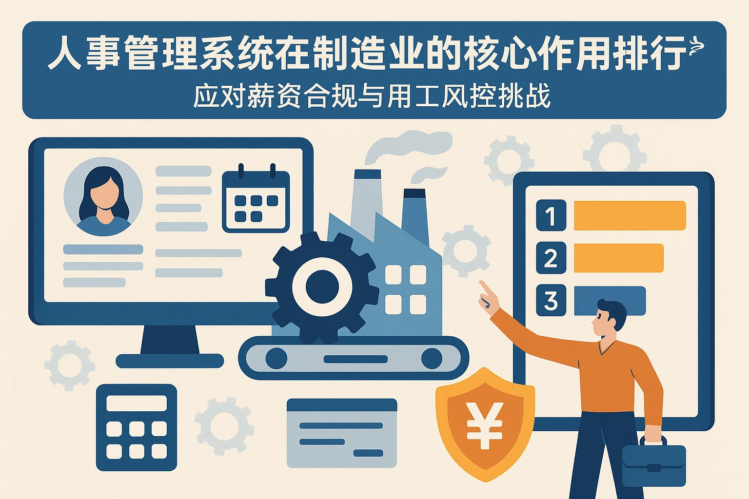 人事管理系统在制造业的核心作用与排行榜剖析——应对薪资合规与用工风控挑战