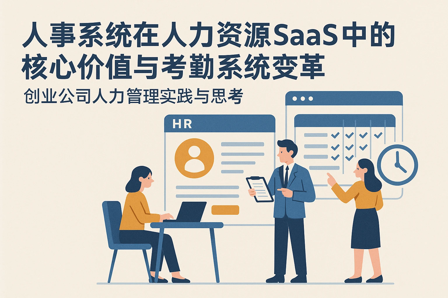 人事系统在人力资源SaaS中的核心价值与考勤系统变革——创业公司人力管理实践与思考