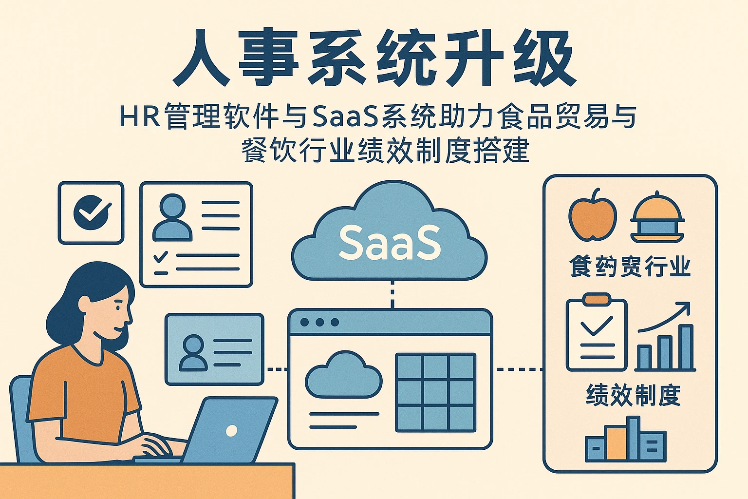 人事系统升级：HR管理软件与SaaS系统助力食品贸易与餐饮行业绩效制度搭建