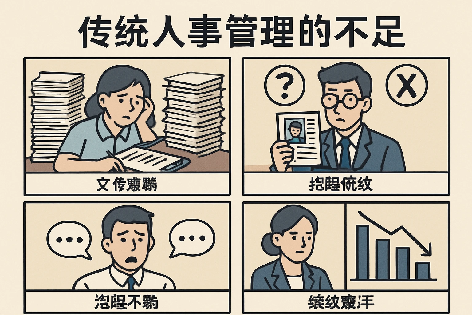 传统人事管理的不足