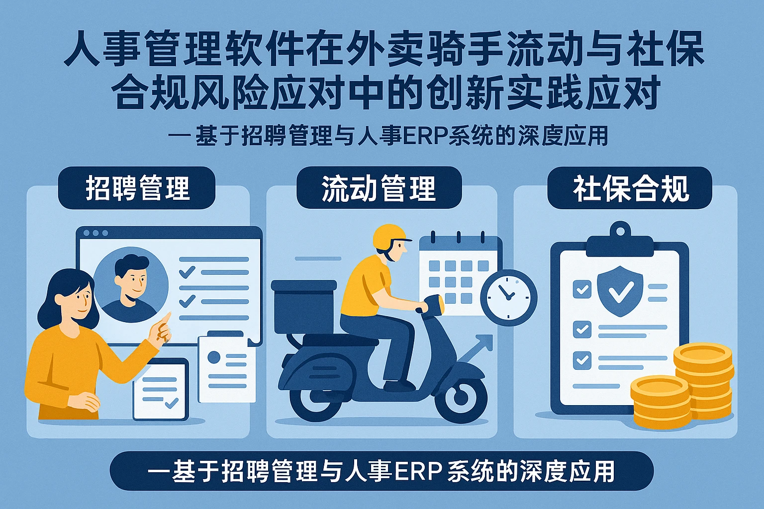 人事管理软件在外卖骑手流动与社保合规风险应对中的创新实践——基于招聘管理与人事ERP系统的深度应用