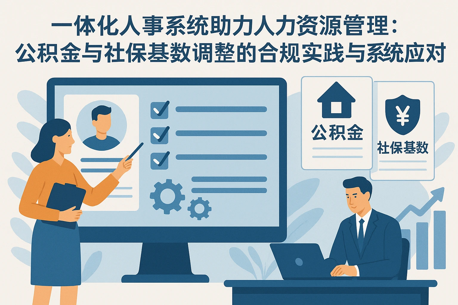 一体化人事系统助力人力资源管理：公积金与社保基数调整的合规实践与系统应对