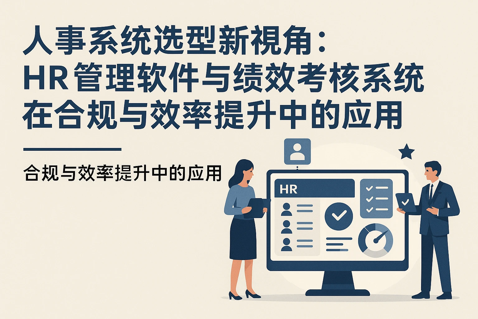 人事系统选型新视角：HR管理软件与绩效考核系统在合规与效率提升中的应用