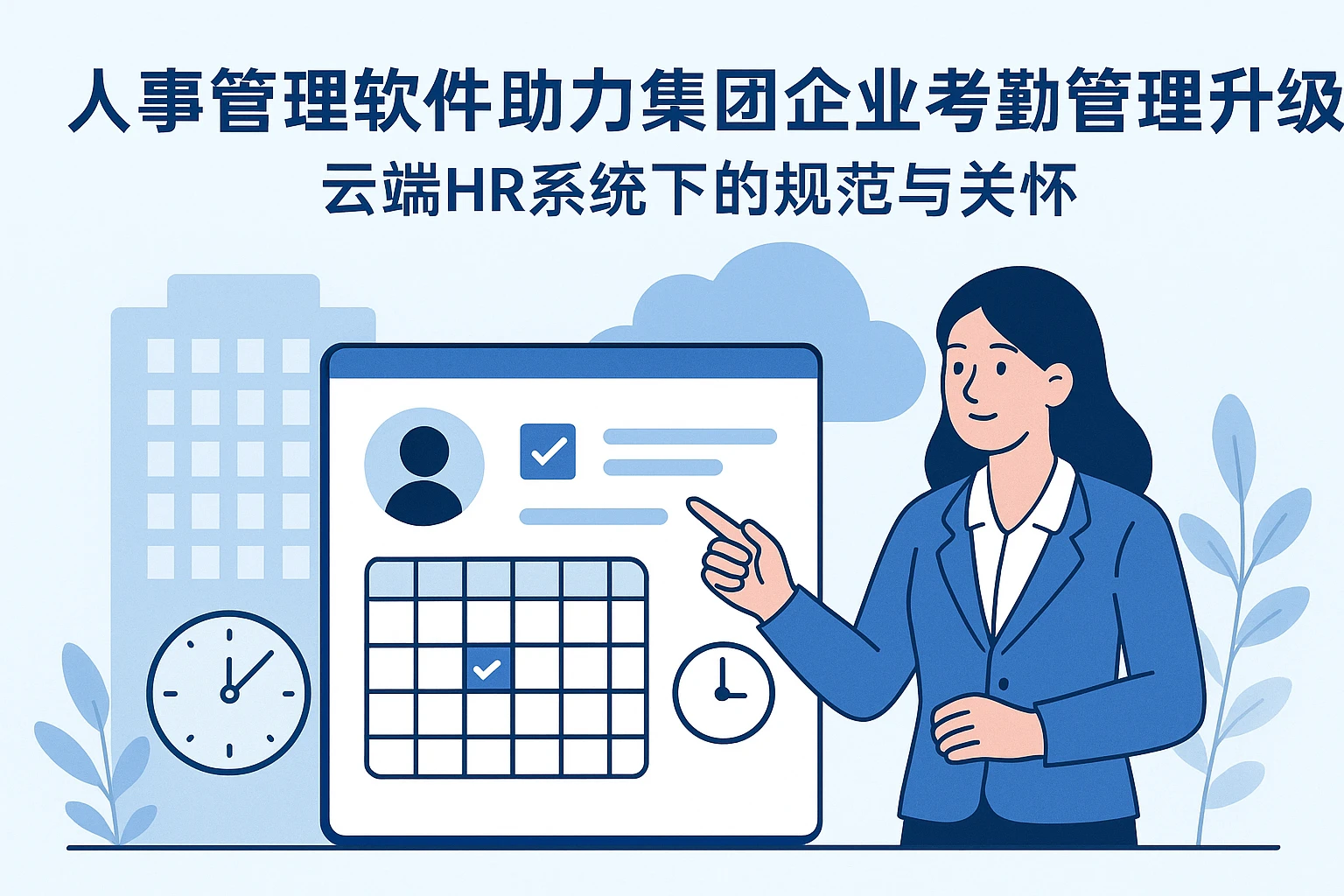 人事管理软件助力集团企业考勤管理升级——云端HR系统下的规范与关怀