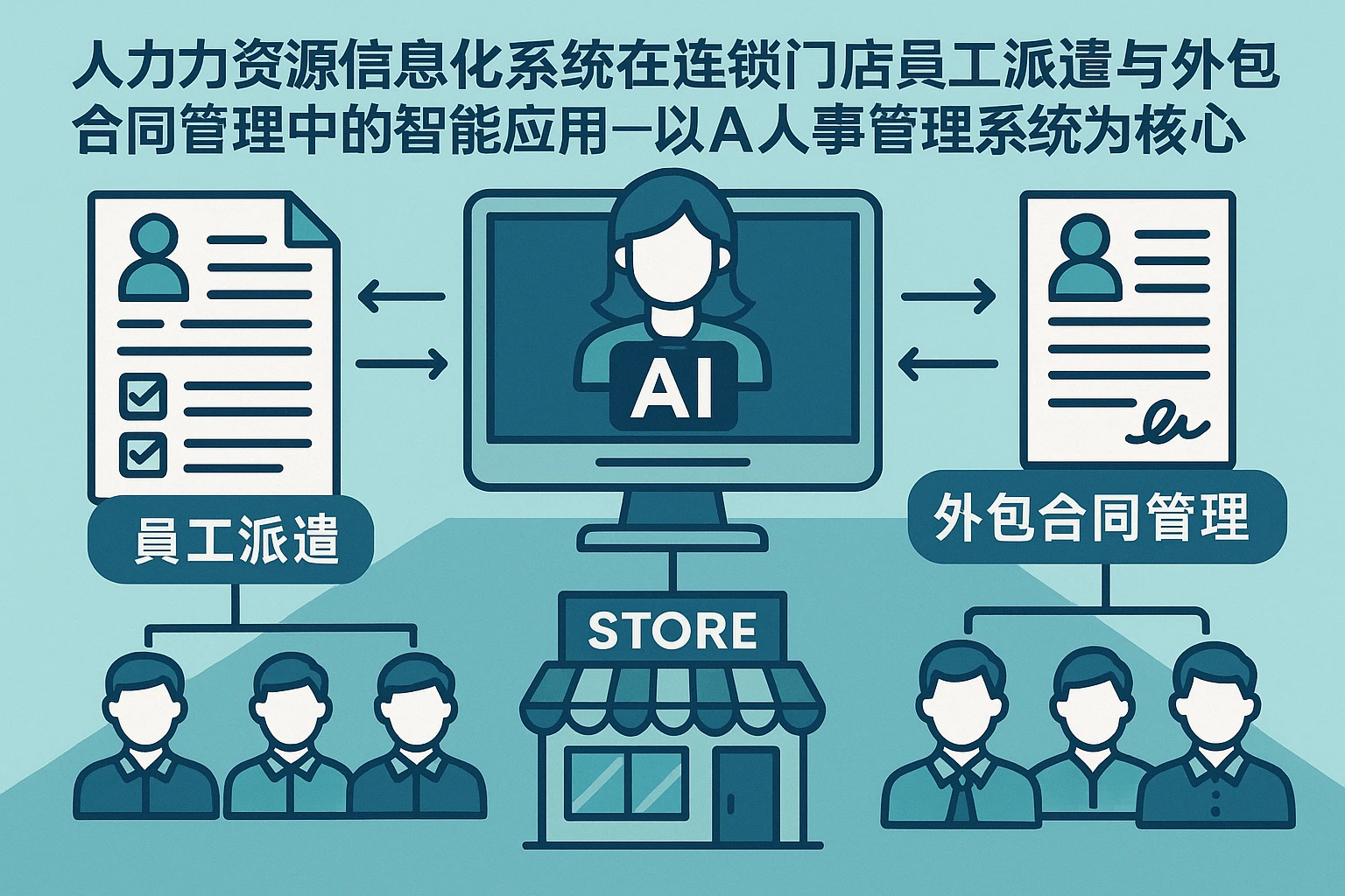 人力资源信息化系统在连锁门店员工派遣与外包合同管理中的智能应用——以AI人事管理系统为核心