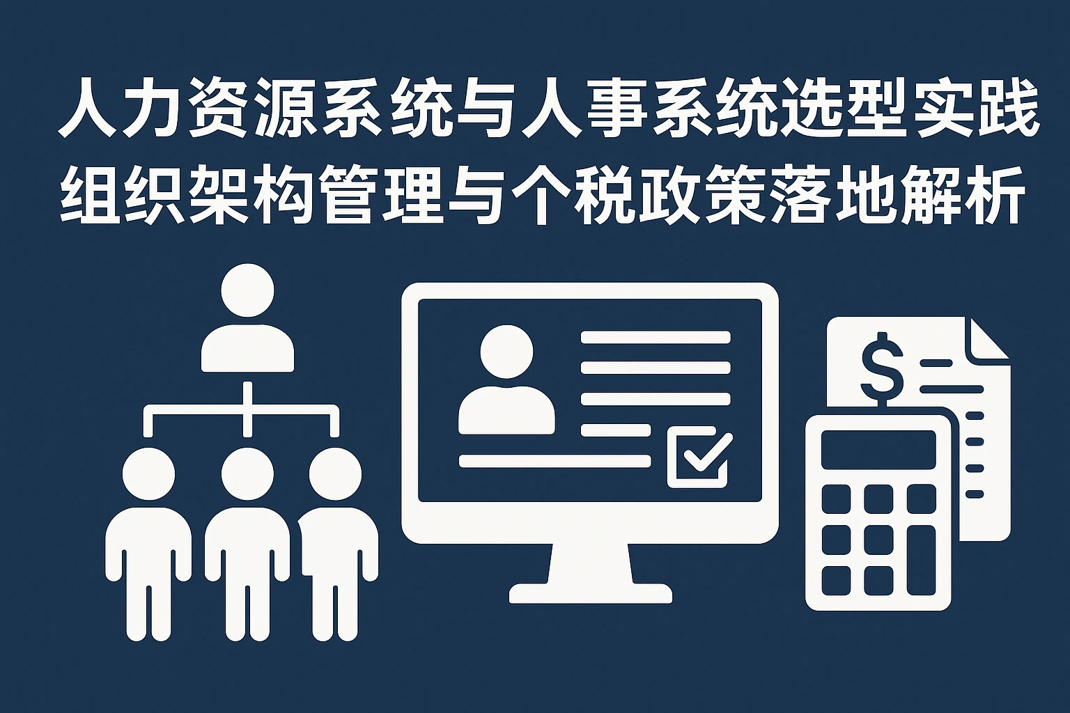 人力资源系统与人事系统选型实践：组织架构管理与个税政策落地解析