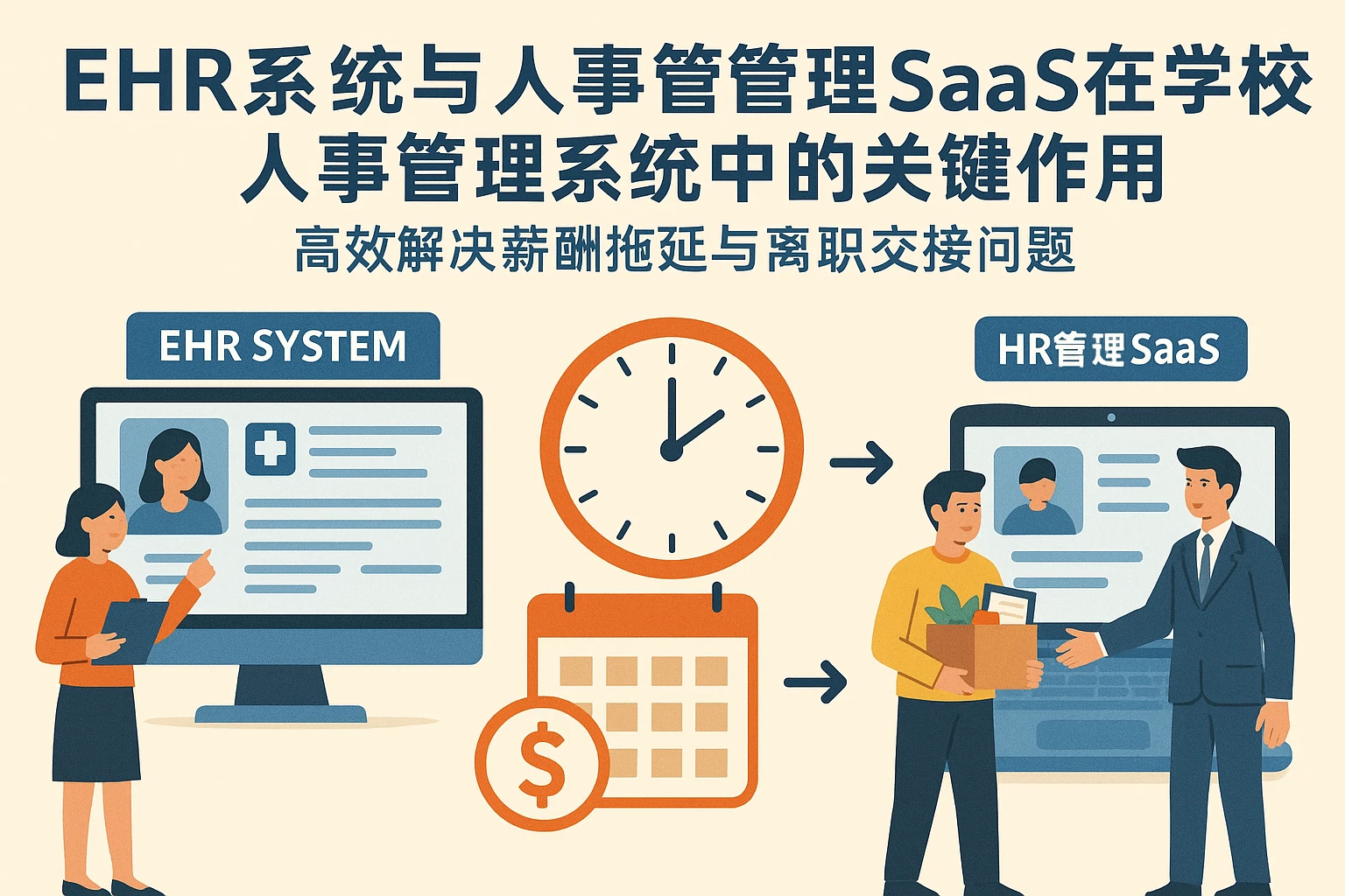 EHR系统与人事管理SaaS在学校人事管理系统中的关键作用——高效解决薪酬拖延与离职交接问题